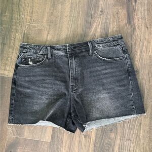 SOLD ❗️KanCan Black Washed Denim Cutoff Shorts